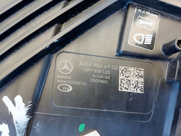 фото №11, Фара передня права (права фара, головне світло) mercedes benz glc digital light a2549066802 w254 x254 повний led