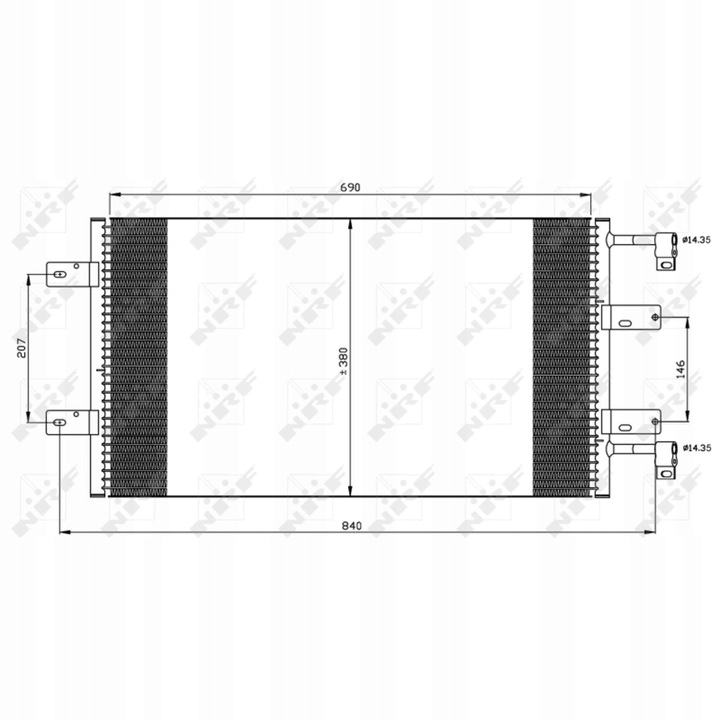 фото №3, Конденсатор кондиционера nrf 35505