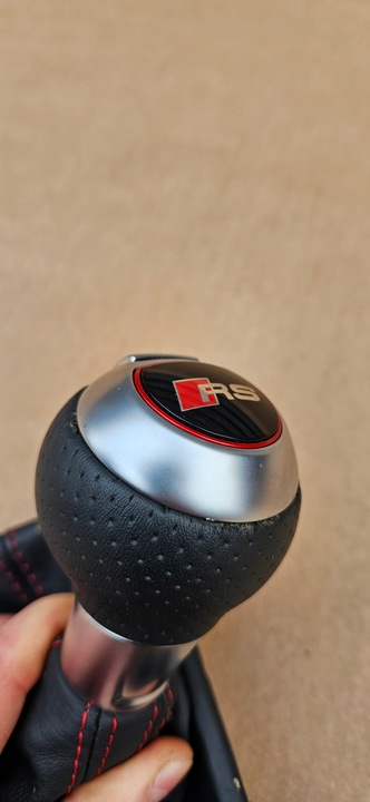 фото №10, Audi a7 s7 rs7 c7 4g рестайлінг ручка чохол коробки передач rs червона nić