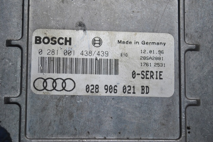 фото №7, Комп'ютер двигуна audi a4 b5 1.9 tdi 028906021bd