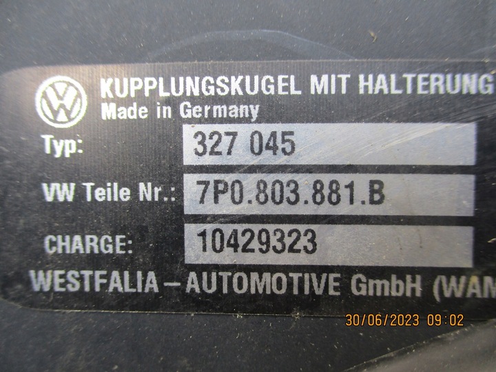 фото №4, Hak буксирувальний vw touareg 7p0 7p0803881b