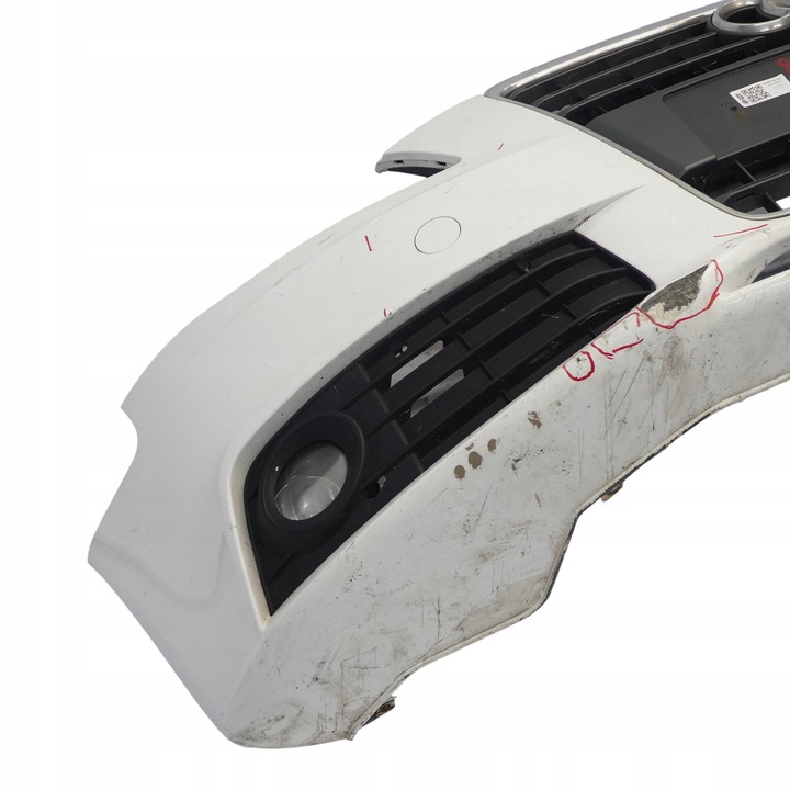 фото №13, Audi a4 b8 переднє бампер ibis білий білий - y9c