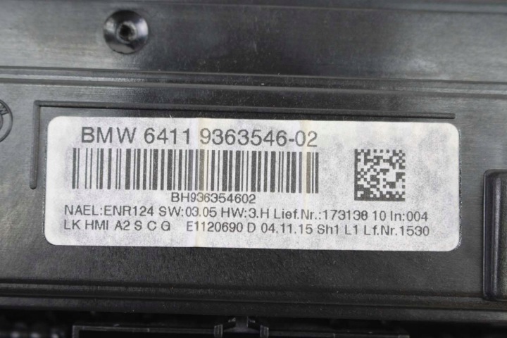 фото №8, Bmw m4 f82 панель климат 9363546 радио 6814188 аудио кондиционера 64119363546