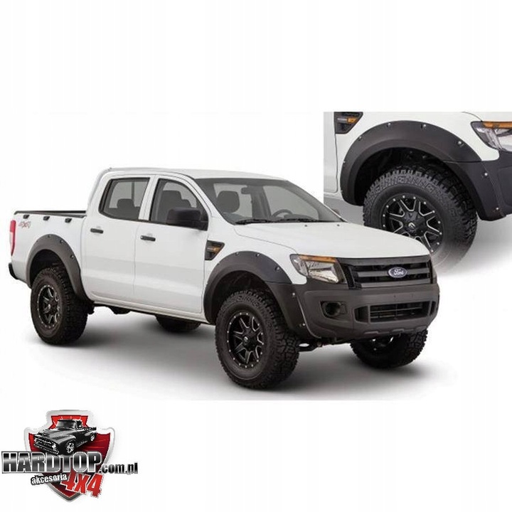 фото №1, Расширители крыльев bushwacker ford ranger 2011+