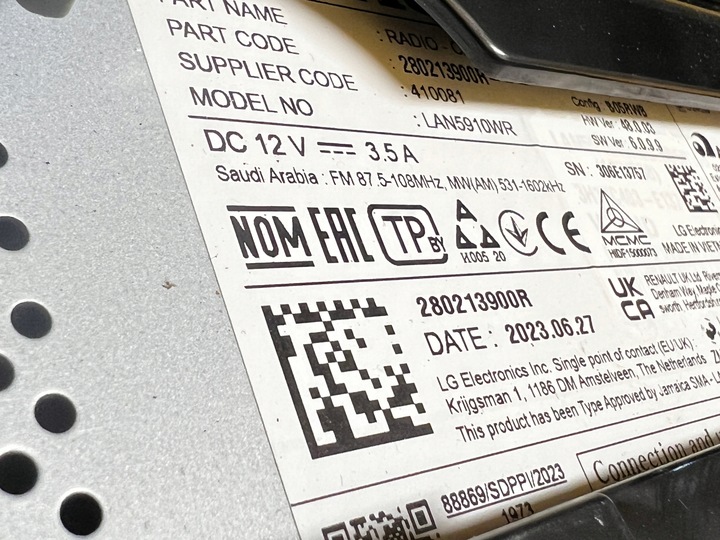 фото №11, Радіо навігація навігація дисплей dacia sandero iii stepway 2024r рестайлінг