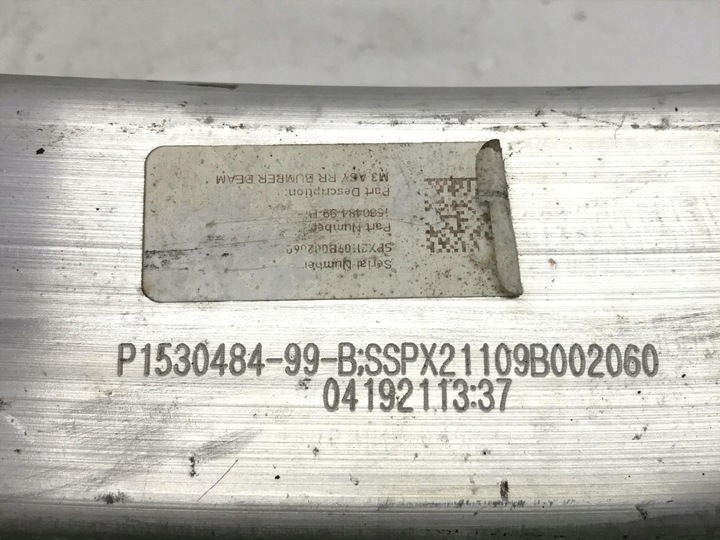 фото №13, Tesla модель 3 балка бампера заднього 1530484-99-b