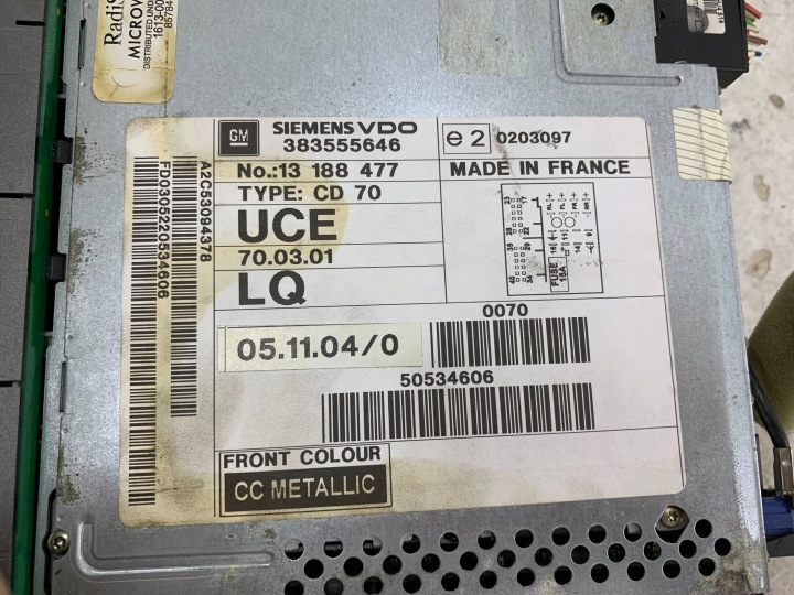 фото №9, Магнитола cd opel vectra c 383555646