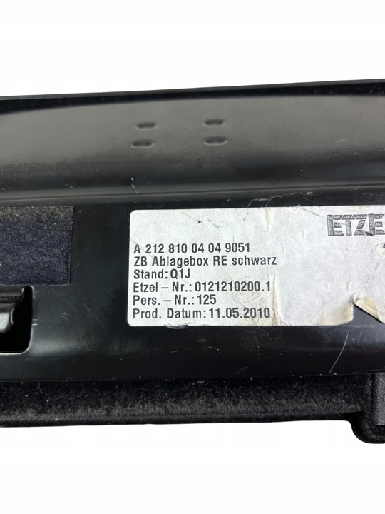 фото №9, Бардачок сиденья правого перед mercedes w212 e-klasa w218 cls a2128100404