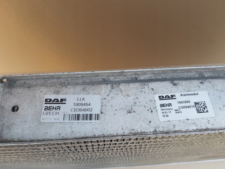 фото №14, Daf cf euro6 радіаторів повітря інтеркулер 1909454 1993569