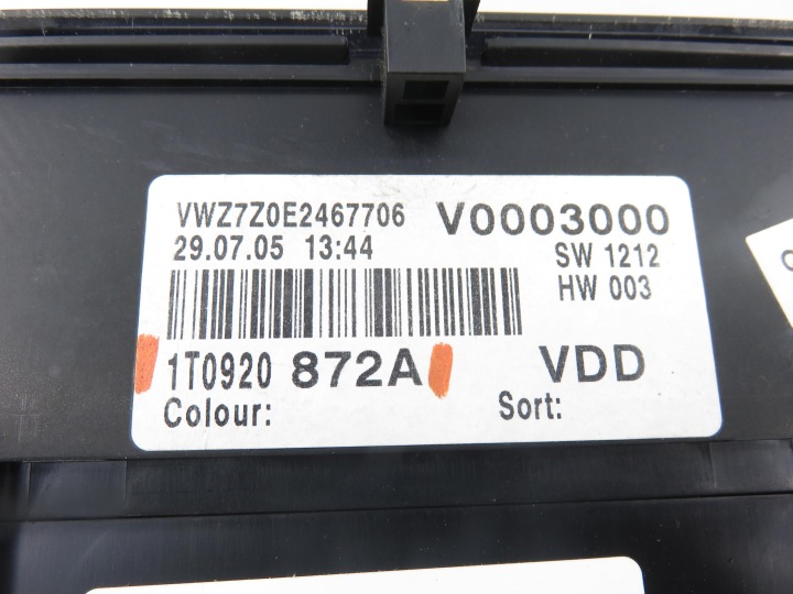 фото №5, Спідометр  vw touran i 2.0 tdi 16v 1t0920872a 110080218023