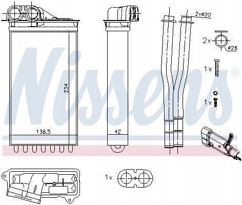 фото №16, Отопитель nissens 71161 6448p2