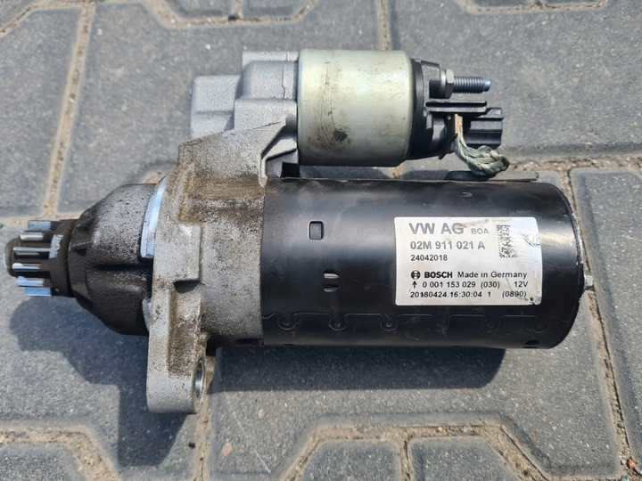 фото №1, Vw t6 стартер 02m911021a
