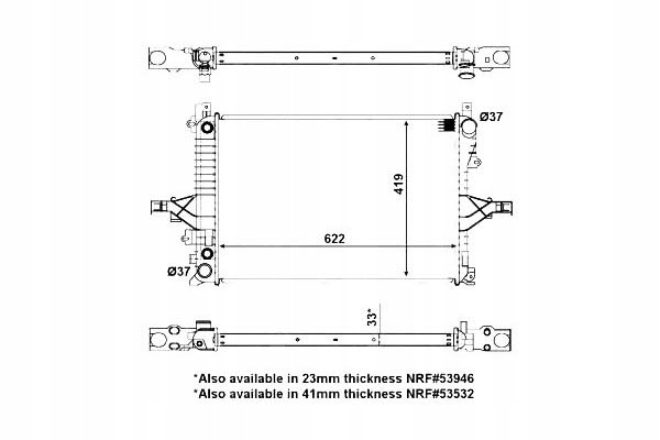 фото №2, Радиаторов volvo c70 s60 s80 v70 ii xc70 nrf