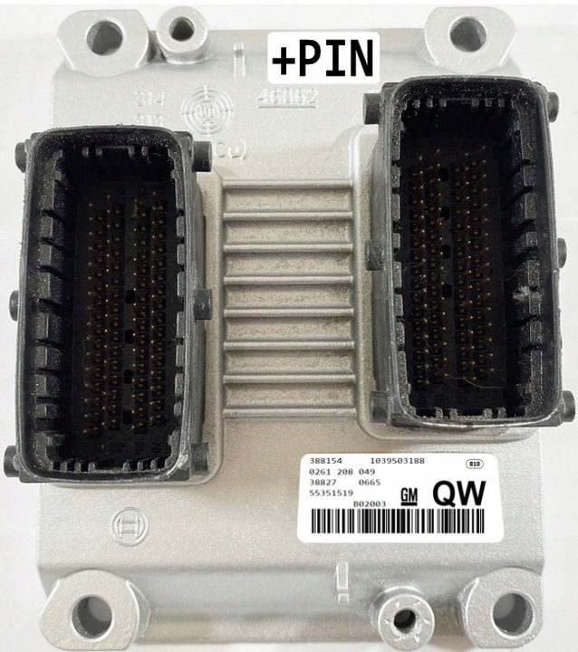 фото №1, Комп'ютер ecu opel 3.2 0261208049 qw 55351519 + pin