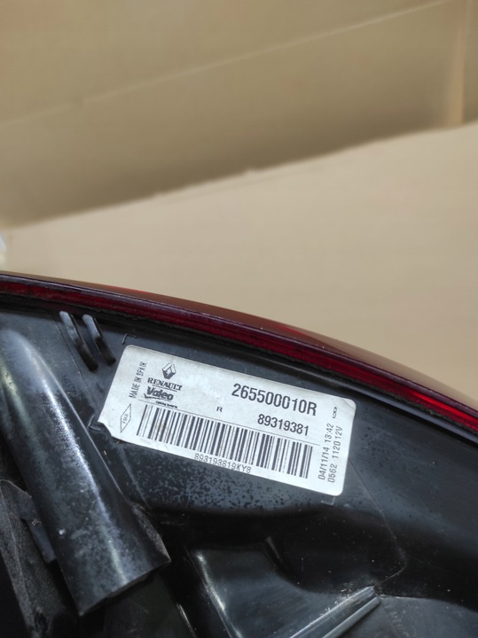 фото №10, Лампа w крило права зад renault megane iii універсал 265500010r