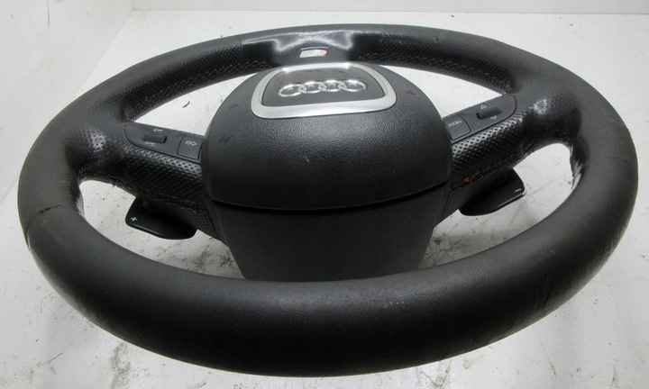 фото №12, Audi a8 d3 s-line sline пелюстки кермо подушка комплект чорна trójram
