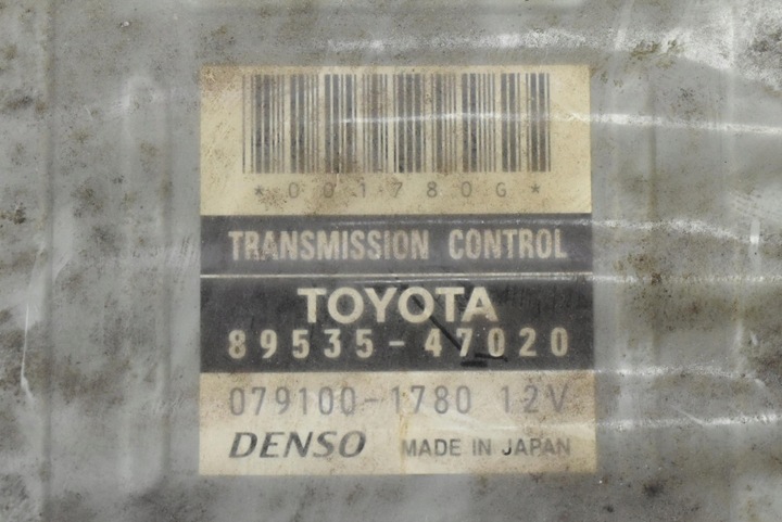 фото №7, Блок керування коробки 89535-47020 079100-1780 toyota prius xw20 1.5 vvti 77 km