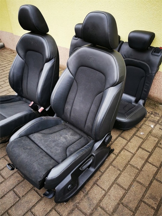 фото №6, Audi q3 8u 8u0 11-18 s-line сидіння диван салон напівшкіра