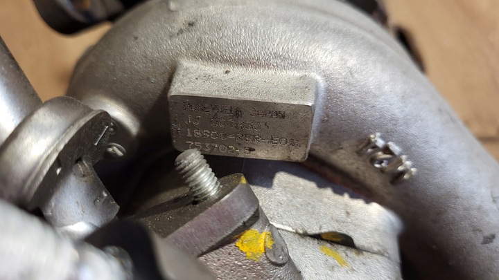 фото №7, Турбина honda civic viii 8 ufo 2,2 i-ctdi 18900-rsr-e01