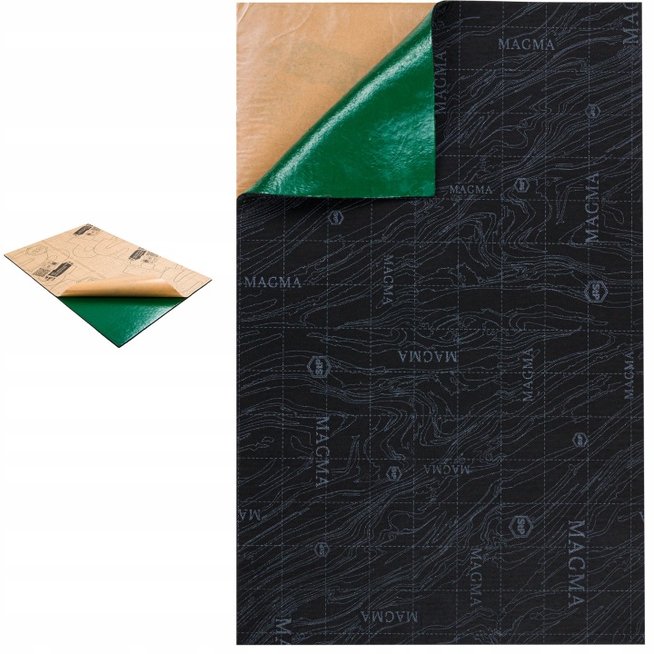 фото №15, Килимок шумопоглинаюча stp magma 2w1 butyl + піна 75x47cm 6mm samoprzylepna