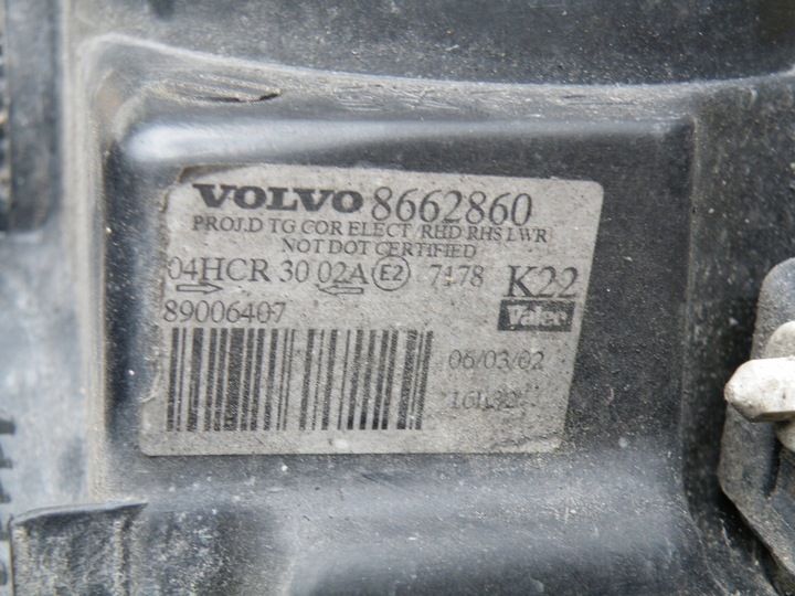 фото №15, Volvo s80 s 80 i лампа права передня праві перед uk англієць 8662860 8693542