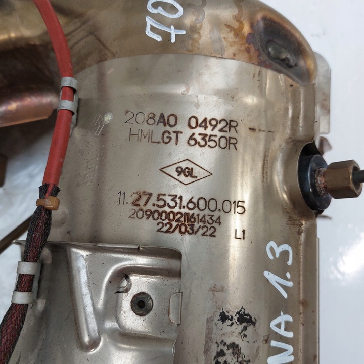 фото №5, Renault arkana 1,3tce каталізатор dpf + датчики 208a00492r