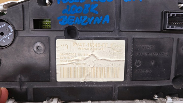 фото №16, Ford focus mk2 рестайлинг c-max mk1 fl kuga i спидометр дисплей 2008 r. бензин