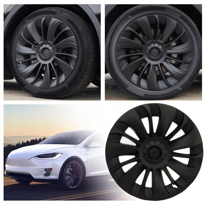 фото №12, 4 szt. 19-calowe ковпаки na диски замінник для  tesla модель y 2020 do 2023