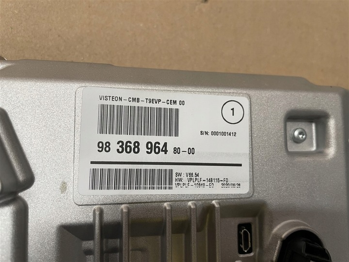 фото №7, Спидометр приборы digital автомат 1.5 bluehdi peugeot 308 t9 ii 2 18-