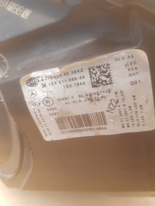 фото №11, Mercedes e w212 рестайлінг ліва+ права фара led ils a2128205539 a2128205639