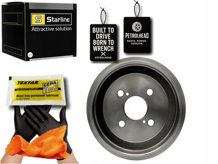 фото №1, Барабаны тормозные 2szt. toyota yaris 201x52 starline #petrolhead pro+ kit10