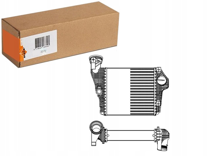 фото №1, Інтеркулер сторона ліва porsche macan 3.0 3.6 02.14- nrf