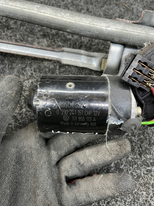 фото №5, Vw bora механізм двигунчик двірник 0390241151 1j1955113a