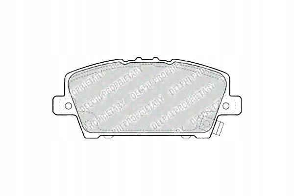 фото №1, Delphi тормозные колодки тормозные honda civic viii хэтчбек