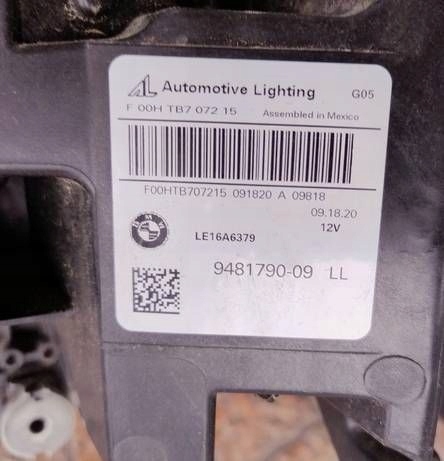 фото №6, Фара правая laser led bmw x5 g05 2018-2023 9481790