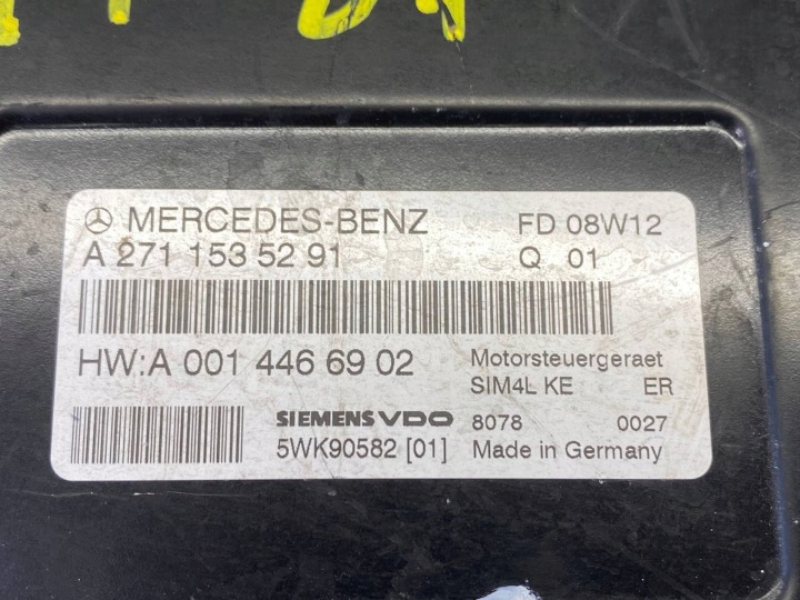 фото №12, Блок управления двигателем (эбу, компьютер двигателя) mercedes w203 a2711535291 a0014466902