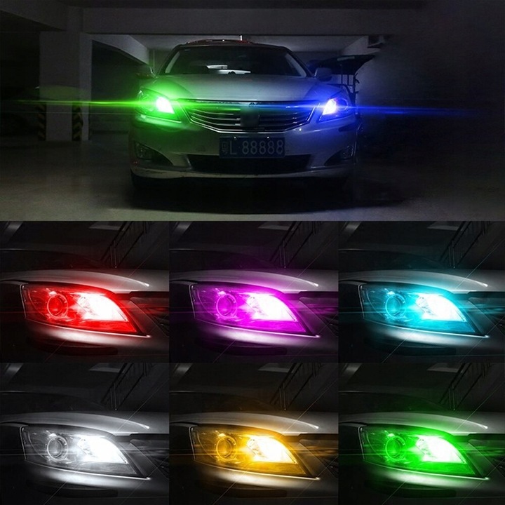 фото №10, Лампочки автомобильные led rgb w3w w5w w10w w16w t10 r10 16 цветов + pilot