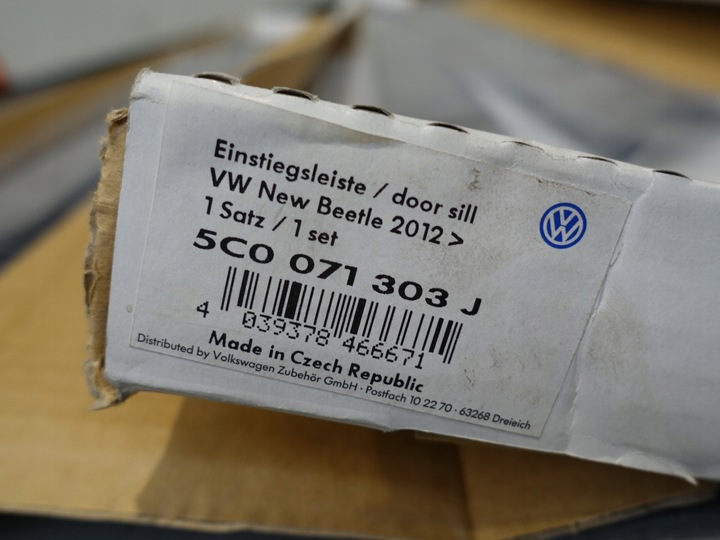 фото №10, Vw beetle 5c vocho планка порогова ліва права накладка na поріг нове оригінал