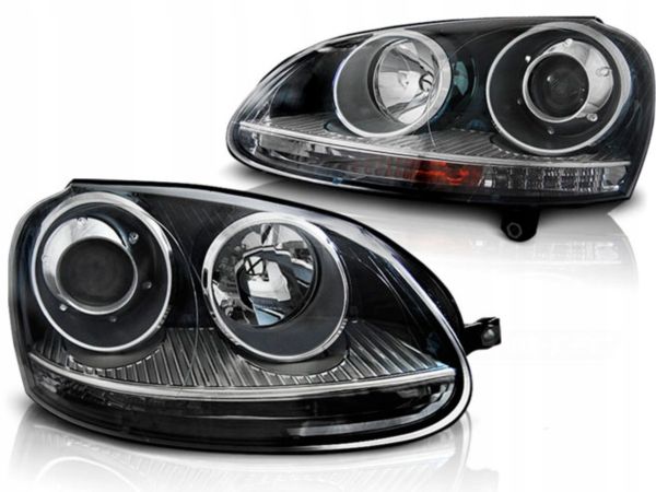 фото №1, Лампы передние vw golf 5 10/03-09 gti чёрный новое