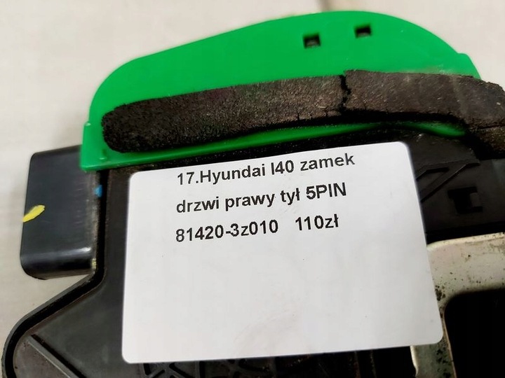 фото №6, Hyundai i40 замок двері праві зад задній 5 pin 81420-3z010