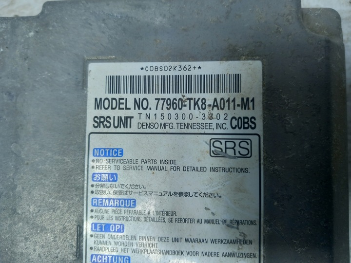 фото №4, Honda odyssey 11-17 модуль датчик подушка безопасности usa