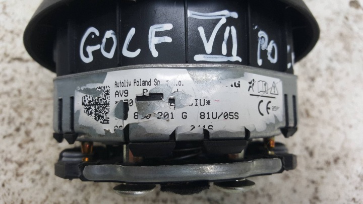 фото №5, Подушка  повітряна подушка водія vw polo v 6r 6c r line 09-17