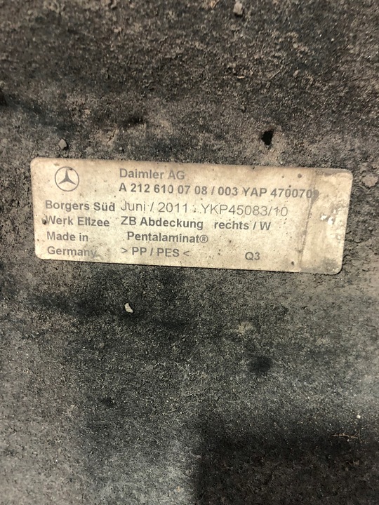 фото №7, Mercedes w218 захист шасі права a2126100708