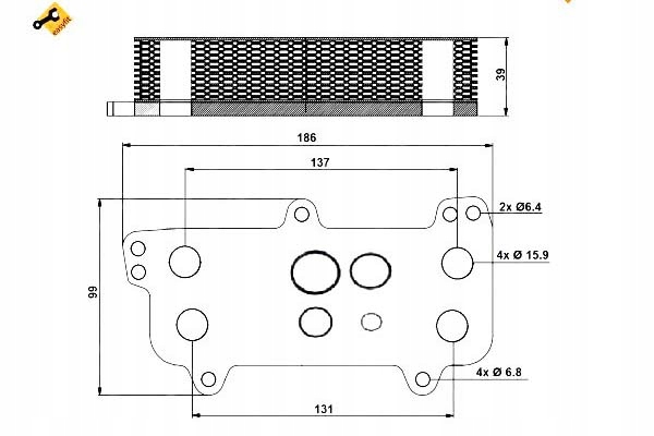 фото №2, Nrf31171 радіаторів масла vw 2,5tdi t5