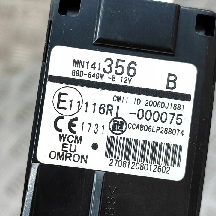 фото №9, Замок запалювання mitsubishi lancer viii sportback cx_a mn141356 28484119 2.0l