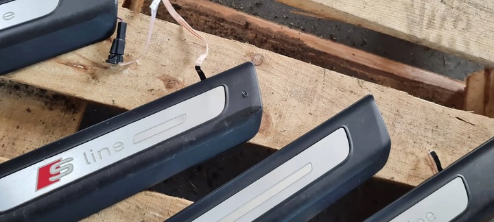 фото №6, Q7 4m ii планки подсвечиваемый led порога накладка sline комплект