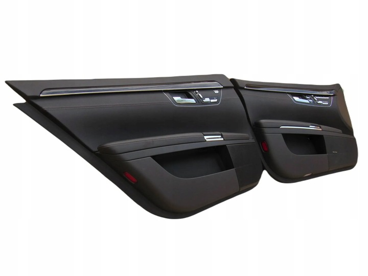 фото №16, Mercedes s w221 221 длинный обивка сиденье сиденья диван обшивки czrwona nić