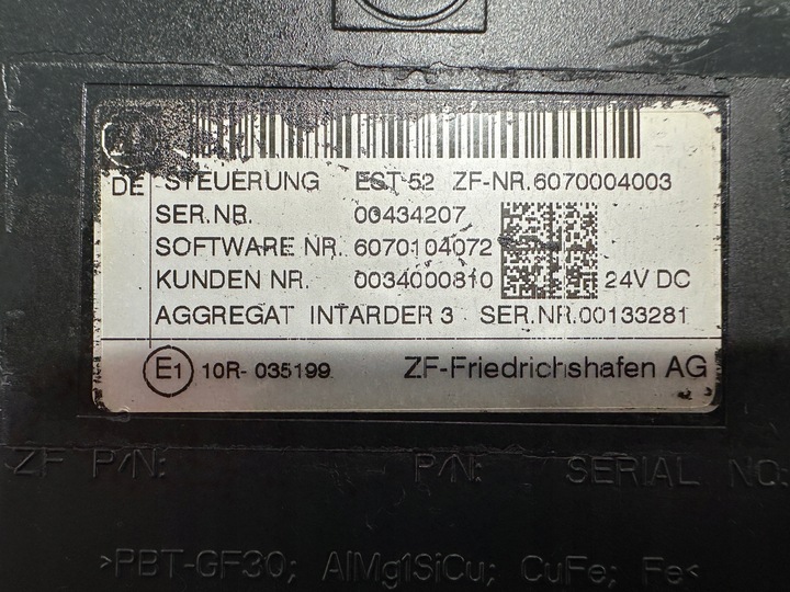 фото №6, Блок керування модуль ретардер інтардер zf est 52 6070004003