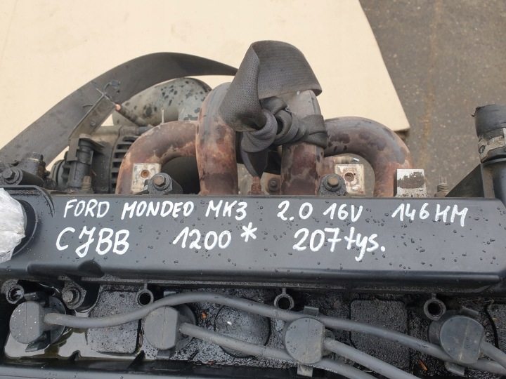 фото №8, Двигатель голый стойка ford mondeo mk3 2.0 16v 146 km cjbb