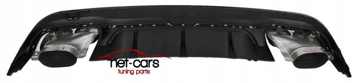 фото №7, Дифузор mercedes e w207 c207 13-17 amg e65 e63 купе cabrio чорний блиск